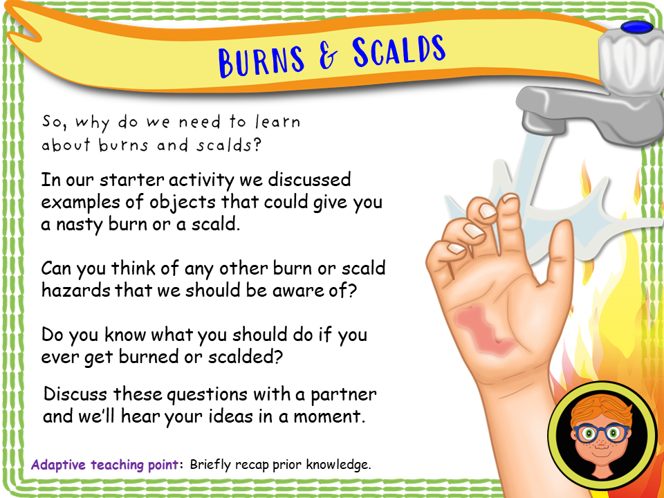 Scalds Year 3 - First Aid Part 1 - Burns and Scalds – EC Publishing