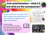 Anti-Social Behaviour PSHE lesson