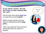 Polite words - KS1 - Year 1