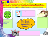 Managing Anxiety Mental Health PSHE Lesson