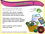 Year 4 - Keeping Track of Money - Budgeting