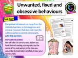 Fixed, unwanted, obsessive and compulsive behaviours PSHE lesson