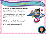 Unkind Words KS1/Year 2