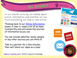 Year 3 - E-Safety - Making Safe, Reliable Choices Online