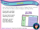 Families - love and stability PSHE Lesson