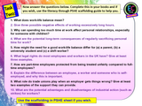 Work-Life Balance, Employment Rights and Trade Unions PSHE Lesson