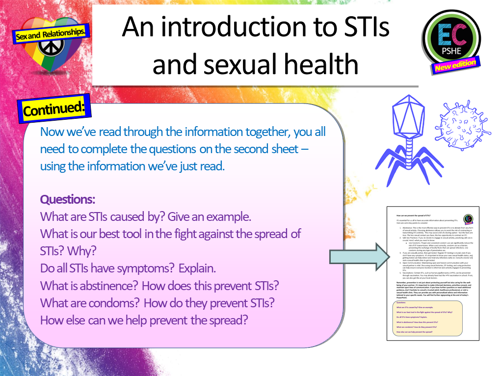 Introduction To Stis And Sexual Health Pshe Lesson Ec Publishing