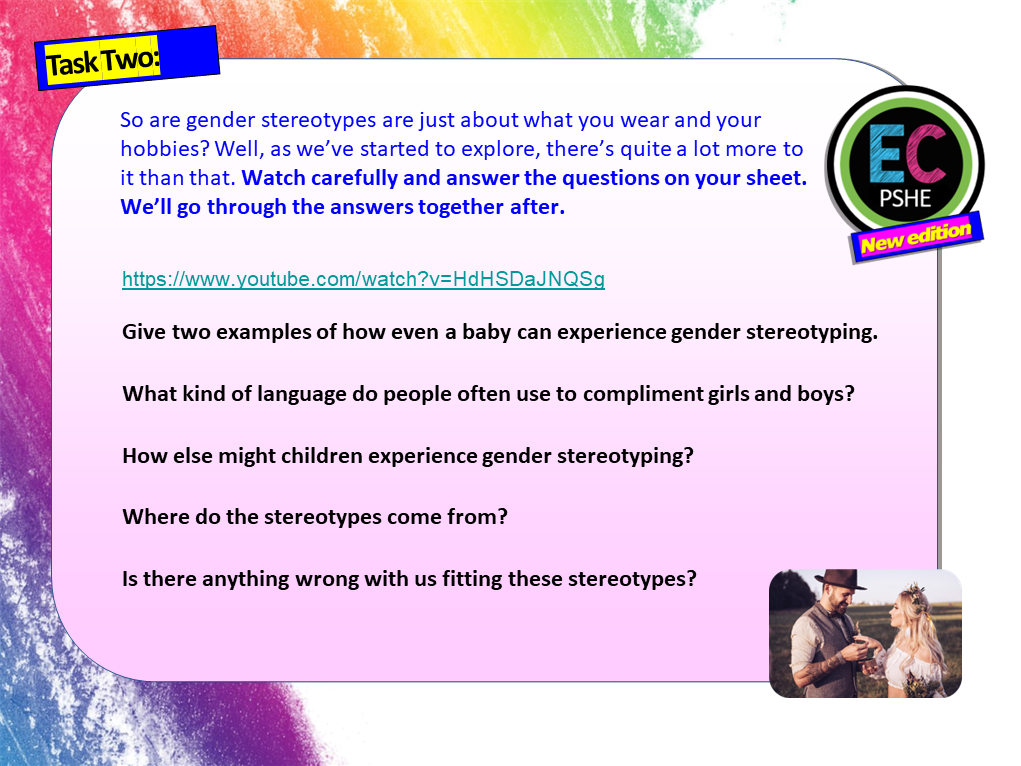 Stereotypes Lessons Gender Stereotypes and Society PSHE Lesson – EC Publishing