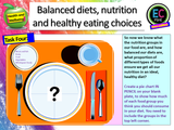 Balanced diet and nutrition PSHE lesson