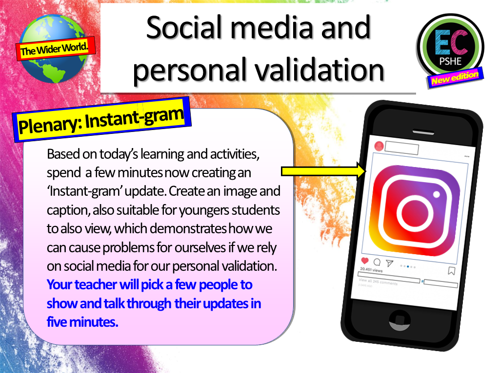 Social Media and Validation - Mental Health PSHE Lesson – EC Publishing