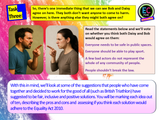 The Equality Act - Sex and Gender PSHE / Citizenship Lesson