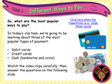 Different Ways to Pay - KS1/Year 2
