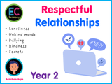 Year 2 Unit 7 - Respectful Relationships (FREE SOW)