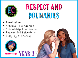 Year 3 Unit 6 - Respect and Boundaries (FREE SOW)
