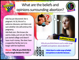 Abortion - legality, opinions and belief PSHE lesson