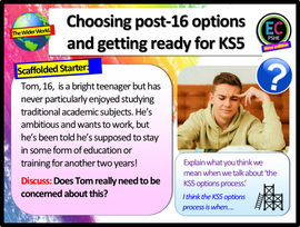 Choosing Post-16 Options PSHE / Careers Lesson