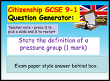 Citizenship GCSE Revision Quiz