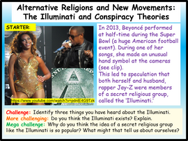 Conspiracy Theories and the Illuminati - Alternative RE Lesson