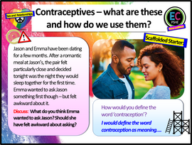 Contraception + Preventing STIs and Pregnancy (2 hour PSHE lesson)