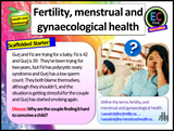 Menstrual, gynaecological, reproductive health and fertility PSHE lesson