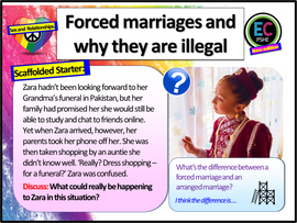 Forced Marriage in the UK PSHE Lesson