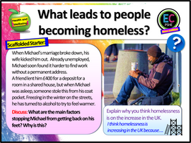 Homeless in Britain - 2 hour PSHE / Citizenship Lesson