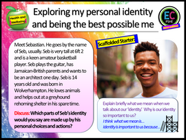 Exploring my identity PSHE Lesson (2 hours)