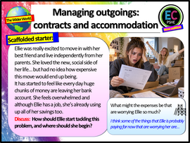 Managing finances - contracts and accommodation KS5 PSHE Lesson
