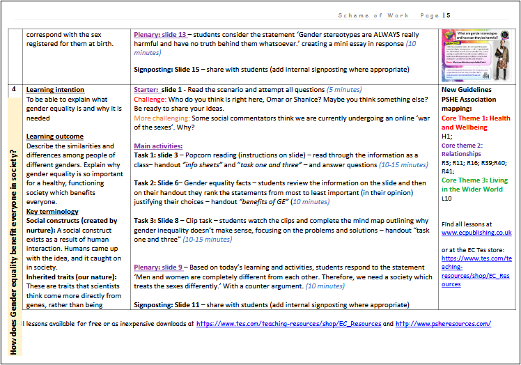 NEW 2026 RSHE COMPLETE KS3 KS4 PSHE PLANNING – EC Publishing