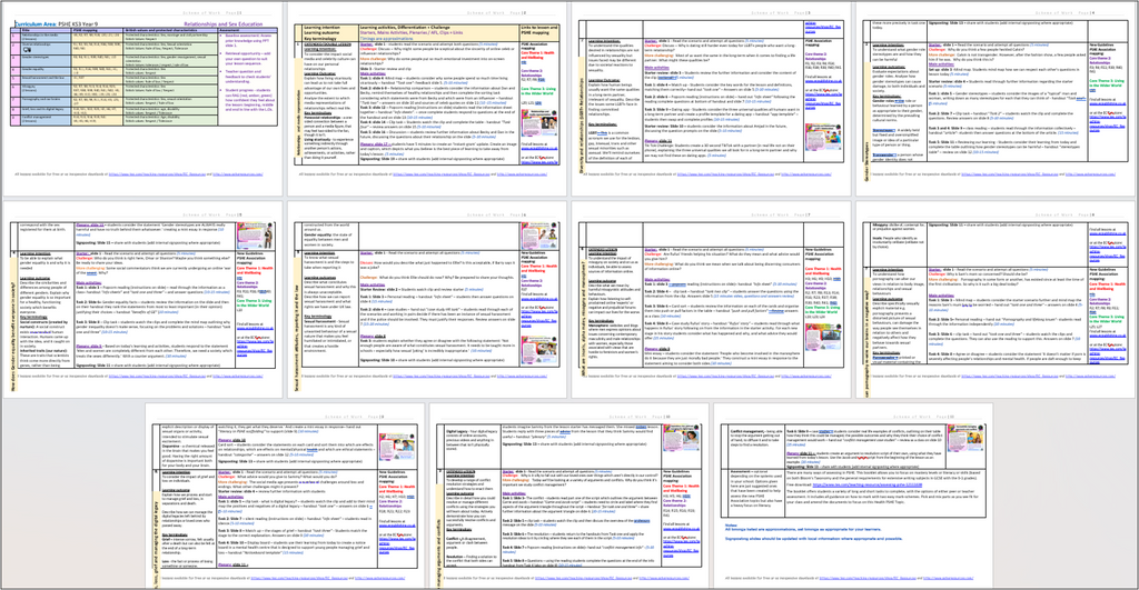 NEW 2026 RSHE COMPLETE KS3 KS4 PSHE PLANNING – EC Publishing