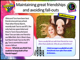 Friendships and Fall-outs PSHE Lesson