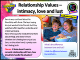 Relationships Values: love, lust and communicating PSHE lesson