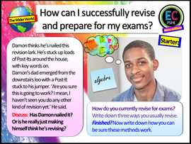 Revision and Study Skills - Acing the exams PSHE / Tutor Time double lesson