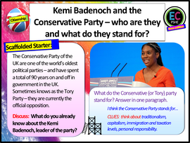 The Conservative Party - Citizenship Lesson 2026