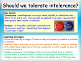 Tolerating Intolerance (Radicalisation and Extremism lesson)