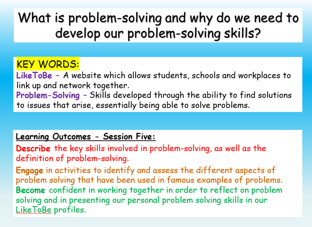 careers requiring problem solving skills