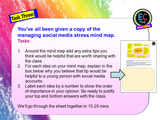 Social Media and On-line Stress PSHE Lesson