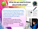 Knife Crime and Gang Influences PSHE Lesson