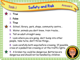 Risk in Everyday Situations and Different Environments KS1/Year 2