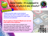 Social Media and On-line Stress PSHE Lesson