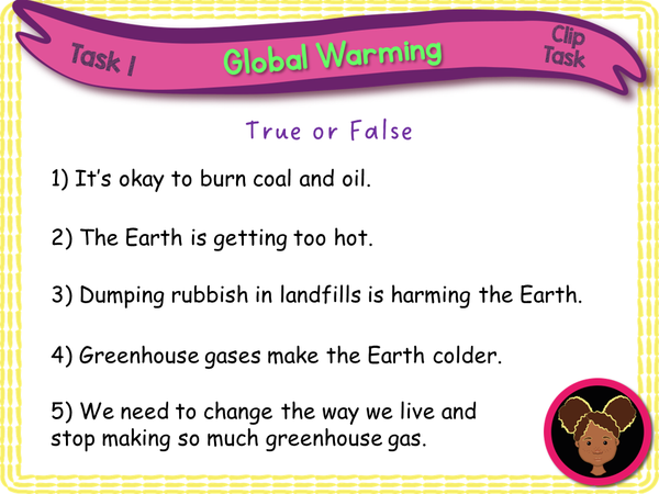 Climate change / global warming - KS1 - Year 1 – EC Publishing