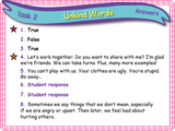 Unkind Words KS1/Year 2