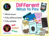 Different Ways to Pay - KS1/Year 2