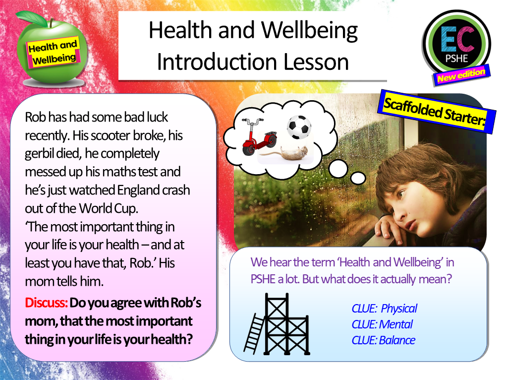 Health and Wellbeing introduction PSHE Lesson – EC Publishing