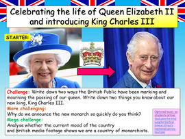King Charles III and Queen Elizabeth II