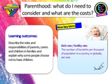 Parenting Costs and Considerations PSHE Lesson