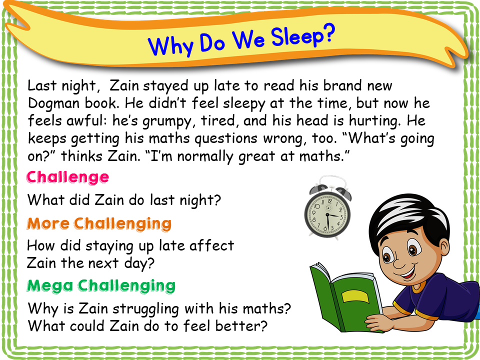 The Importance of Sleep KS1/Year 2 EC Publishing