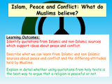 Islam, Peace and Conflict Lesson