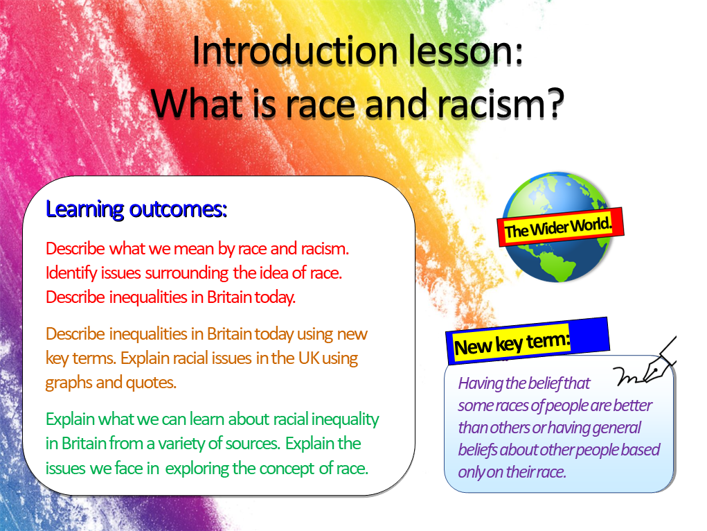 Racism Lessons Race and Racism PSHE Lesson – EC Publishing