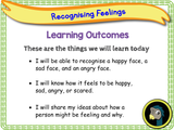 New! Recognising Feelings - EYFS/Reception